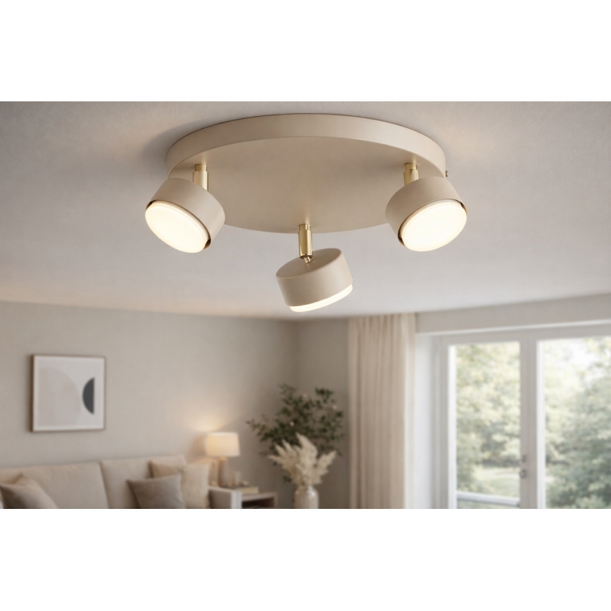 Brilagi - LED Bodové svietidlo MONO 3xGX53/30W/230V béžová/zlatá