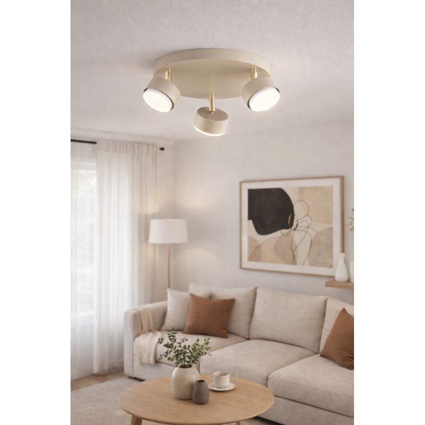 Brilagi - LED Bodové svietidlo MONO 3xGX53/30W/230V béžová/zlatá