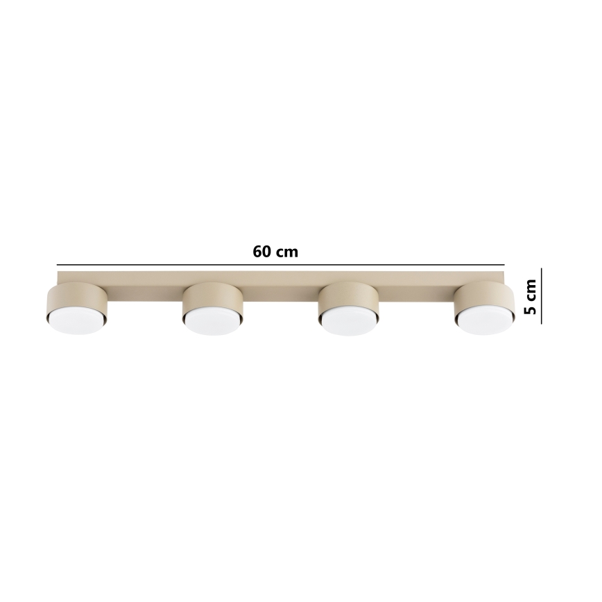 Brilagi - LED bodové svietidlo MONO 4xGX53/12W/230V béžové