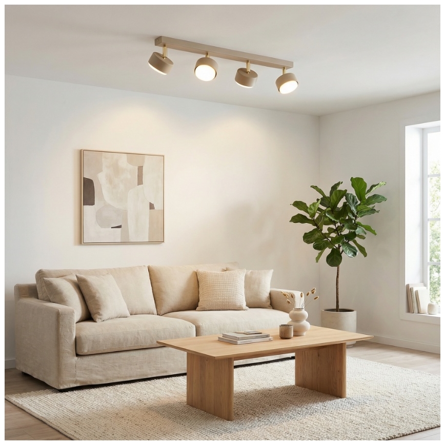 Brilagi - LED bodové svietidlo MONO 4xGX53/12W/230V béžové