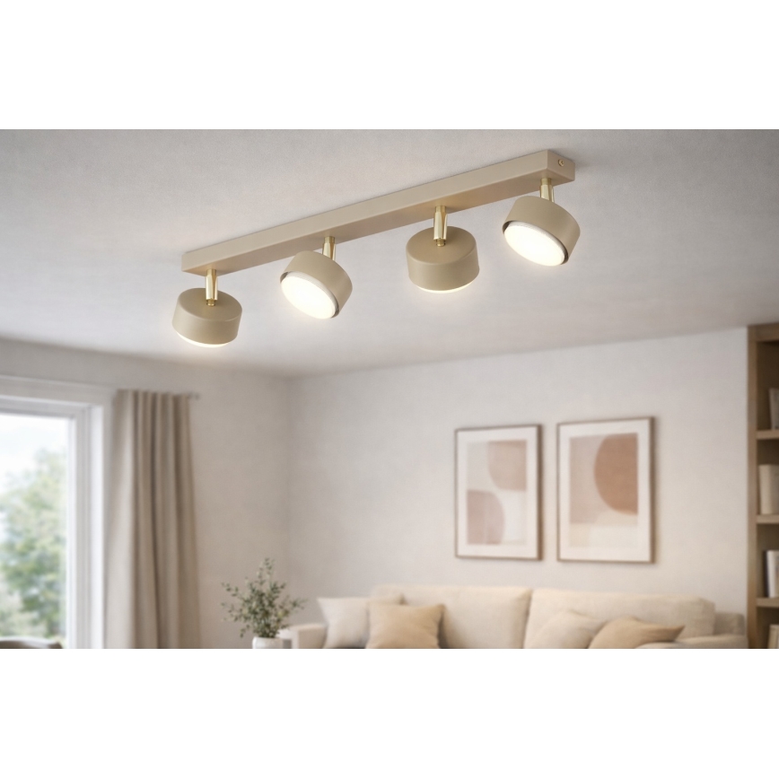 Brilagi - LED bodové svietidlo MONO 4xGX53/12W/230V béžové