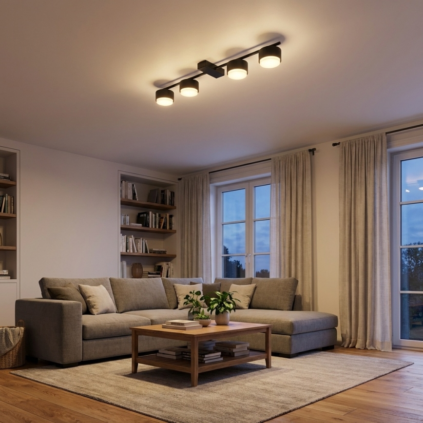 Brilagi - LED bodové svietidlo MONO 4xGX53/12W/230V čierna