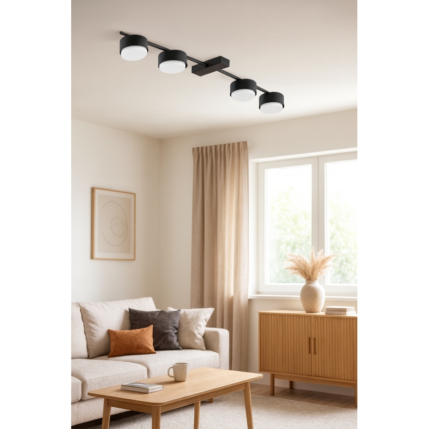 Brilagi - LED bodové svietidlo MONO 4xGX53/12W/230V čierna