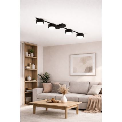 Brilagi - LED bodové svietidlo MONO 4xGX53/12W/230V čierna