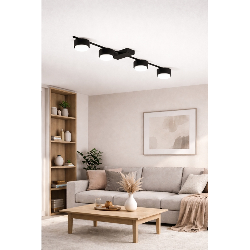 Brilagi - LED bodové svietidlo MONO 4xGX53/12W/230V čierna