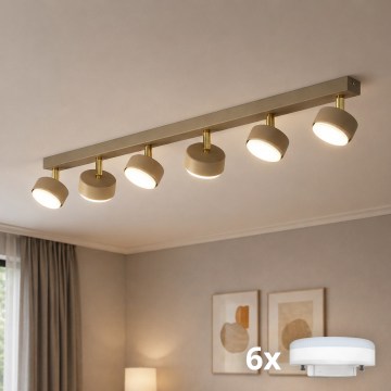 Brilagi - LED Bodové svietidlo MONO 6xGX53/30W/230V béžová/zlatá