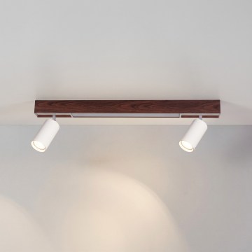 BRILAGI - LED Bodové svietidlo SELE 2xGU10/30W/230V + LED/15W biela/dekor čerešne