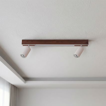 BRILAGI - LED Bodové svietidlo SELE 2xGU10/30W/230V + LED/15W biela/dekor čerešne