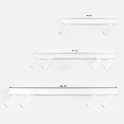 Brilagi - LED Bodové svietidlo SELE 2xGU10/30W/230V + LED/15W biela