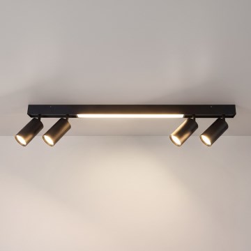 Brilagi - LED Bodové svietidlo SELE 4xGU10/30W/230V + LED/20W čierna