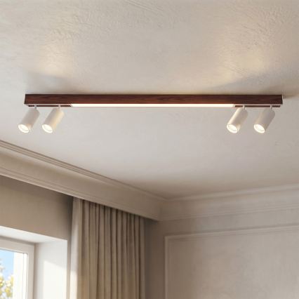 BRILAGI - LED Bodové svietidlo SELE 4xGU10/30W/230V + LED/25W biela/dekor čerešne