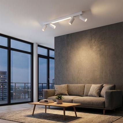 Brilagi - LED Bodové svietidlo SELE 4xGU10/30W/230V + LED/25W biela