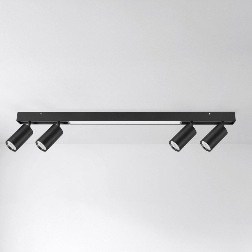 Brilagi - LED bodové svietidlo SELE 4xGU10/30W/230V + LED/25W čierna