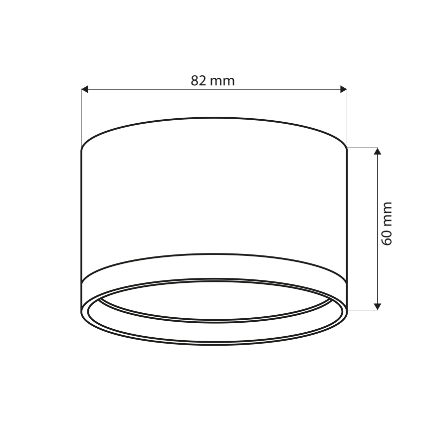 BRILAGI - LED Bodové svietidlo SMOOTH 1xGX53/15W/230V 60x82 mm čierne