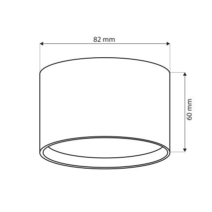 BRILAGI - LED Bodové svietidlo SMOOTH 1xGX53/15W/230V 60x82 mm zlaté