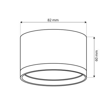 Brilagi - LED Bodové svietidlo SMOOTH 1xGX53/15W/230V čierne