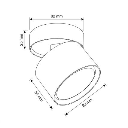 BRILAGI - LED bodové svietidlo SMOOTH TILTY 1xGX53/15W/230V biela