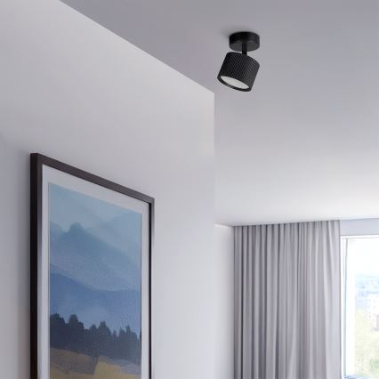 BRILAGI - LED Bodové svietidlo STRIPY 1xGX53/15W/230V pr. 82 mm čierne