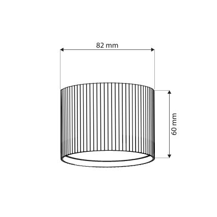 Brilagi - LED Bodové svietidlo STRIPY 1xGX53/15W/230V strieborné