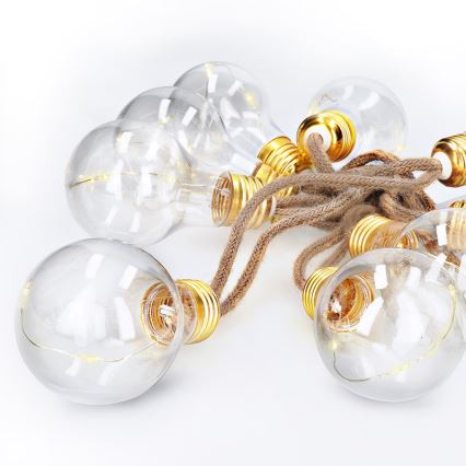 Brilagi - LED dekoratívna reťaz 10xLED/3xAA 1,8m teplá biela