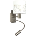 BRILAGI - LED detská flexibilná nástenná lampa BOBO 1xE27/25W/230V + LED/3W matný chróm/biela/jednorožce