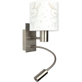 BRILAGI - LED Detská flexibilná nástenná lampa BOBO 1xE27/25W/230V + LED/3W matný chróm/biela/zajačiky