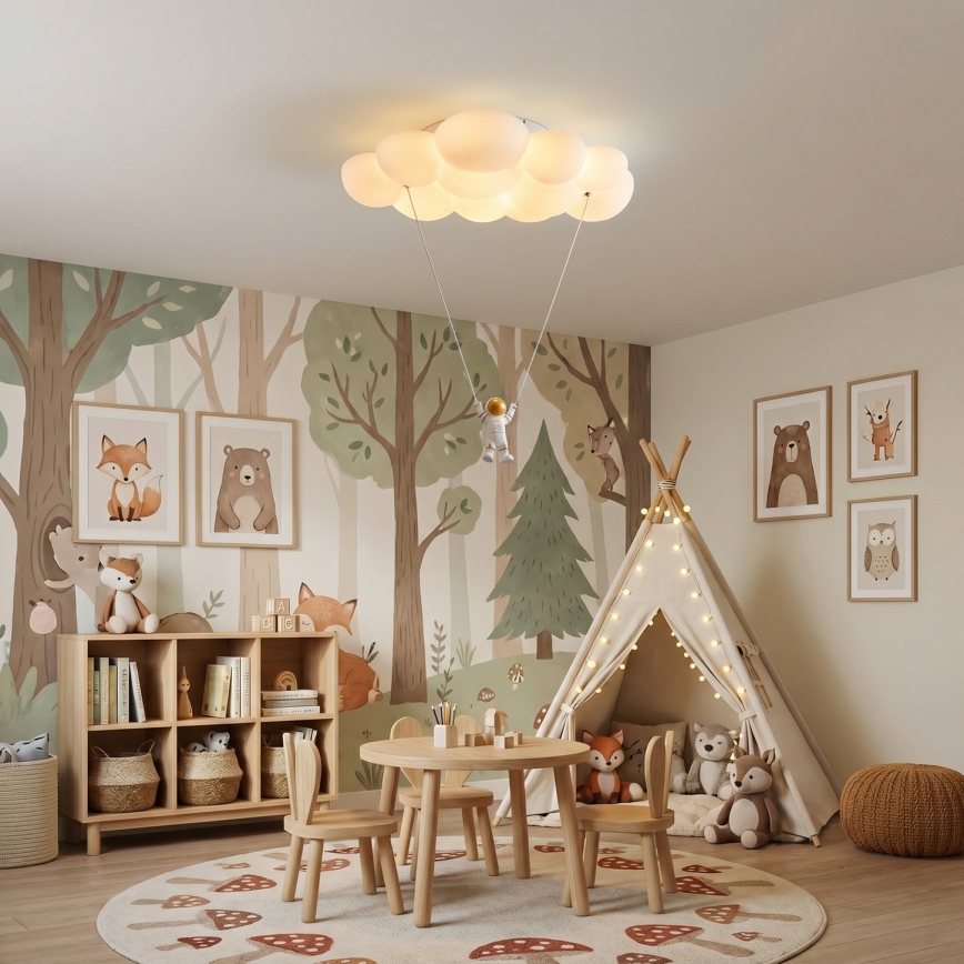 Brilagi - LED detské stropné svietidlo ASTRO LED/77W/230V biela