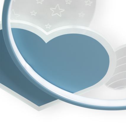 Brilagi - LED detské stropné svietidlo LOVE LED/48W/230V 3000/4500/6000K modrá