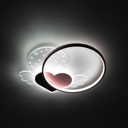 Brilagi - LED detské stropné svietidlo LOVE LED/48W/230V 3000/4500/6000K ružová