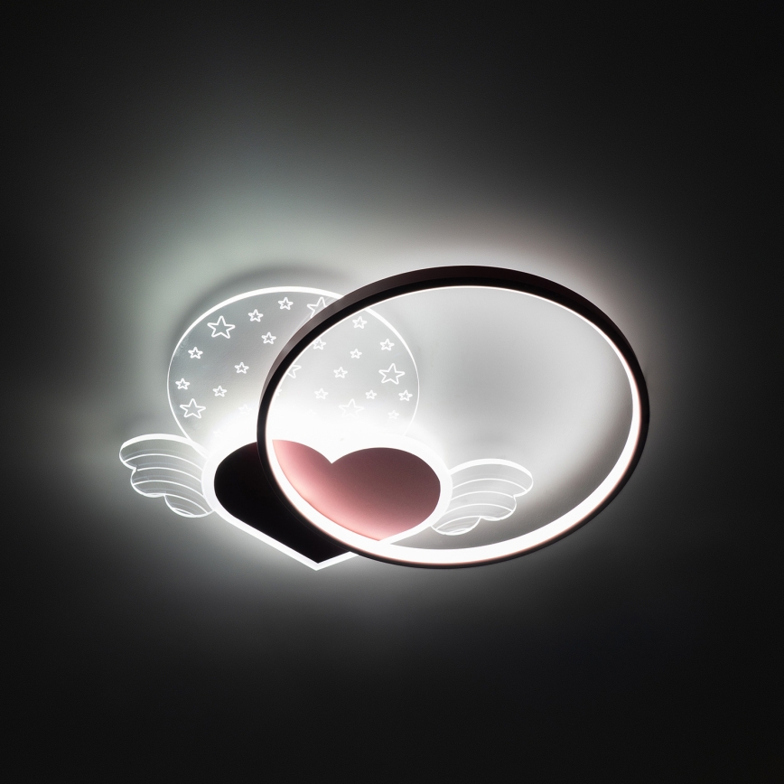 Brilagi - LED detské stropné svietidlo LOVE LED/48W/230V 3000/4500/6000K ružová