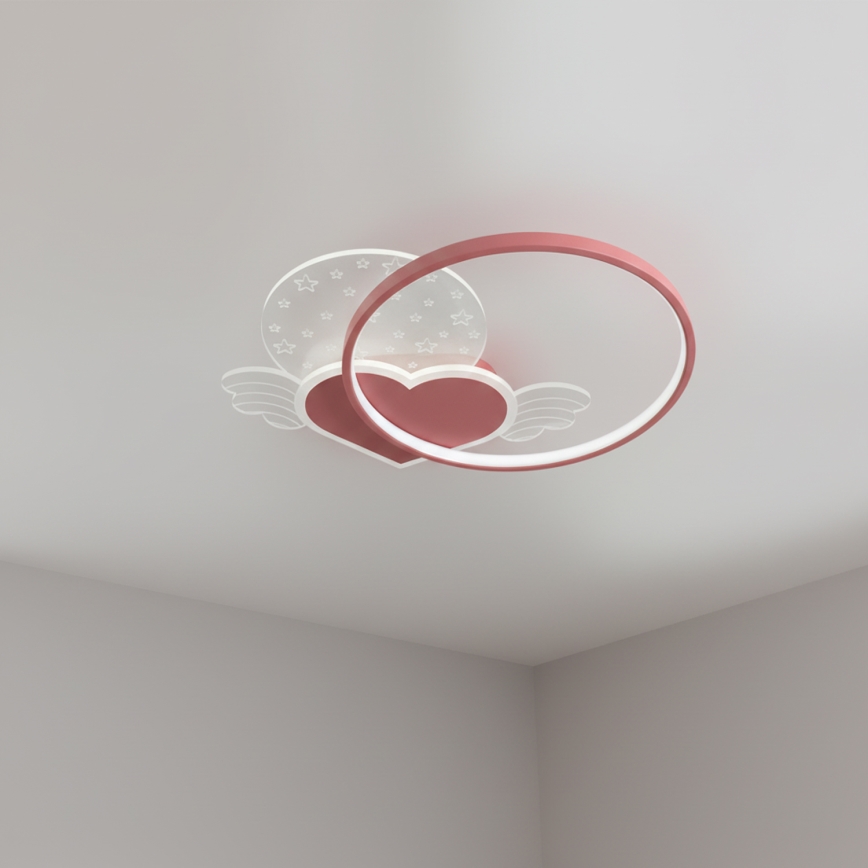 Brilagi - LED detské stropné svietidlo LOVE LED/48W/230V 3000/4500/6000K ružové