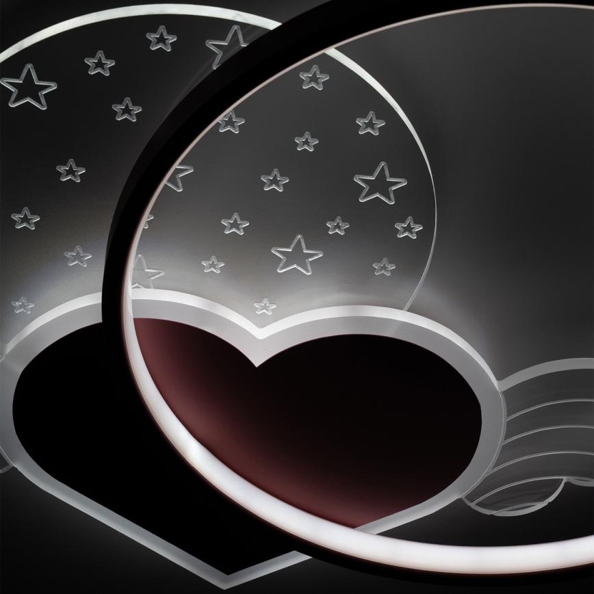 Brilagi - LED detské stropné svietidlo LOVE LED/48W/230V 3000/4500/6000K ružové