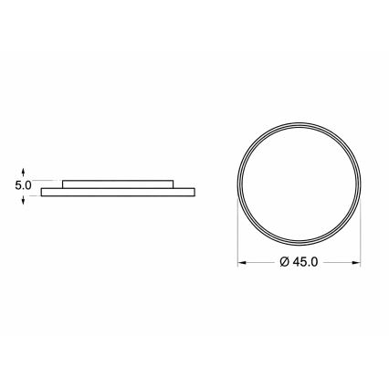 Brilagi - LED Detské stropné svietidlo PIGGY LED/70W/230V 3000/4500/6000K priemer 45 cm