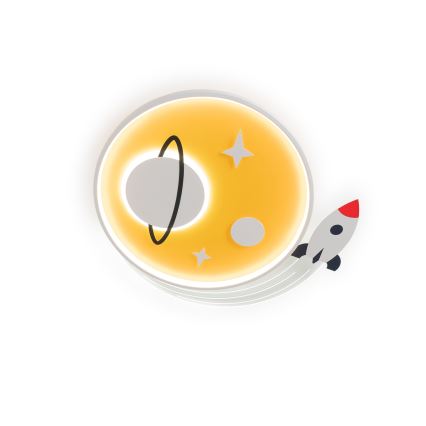 Brilagi - LED Detské stropné svietidlo STARSHIP LED/64W/230V 3000/4500/6000K žltá