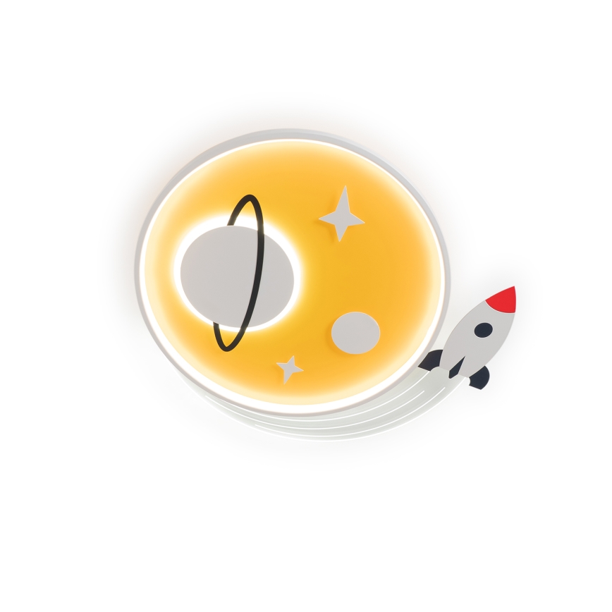 Brilagi - LED detské stropné svietidlo STARSHIP LED/64W/230V 3000/4500/6000K žltá