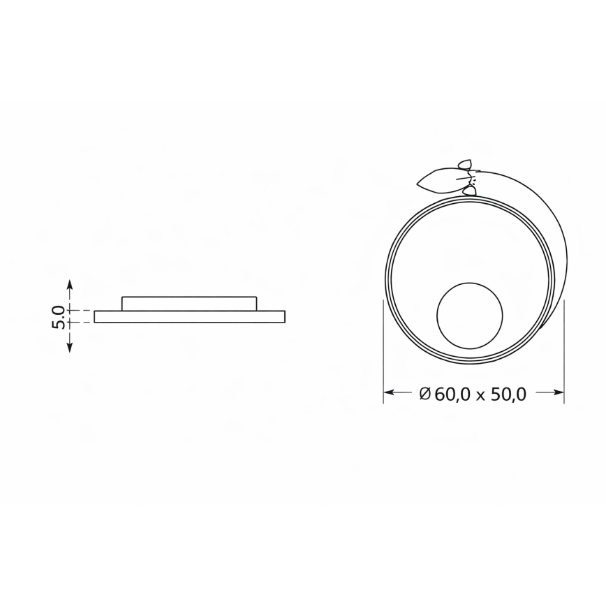 Brilagi - LED detské stropné svietidlo STARSHIP LED/64W/230V 3000/4500/6000K žltá