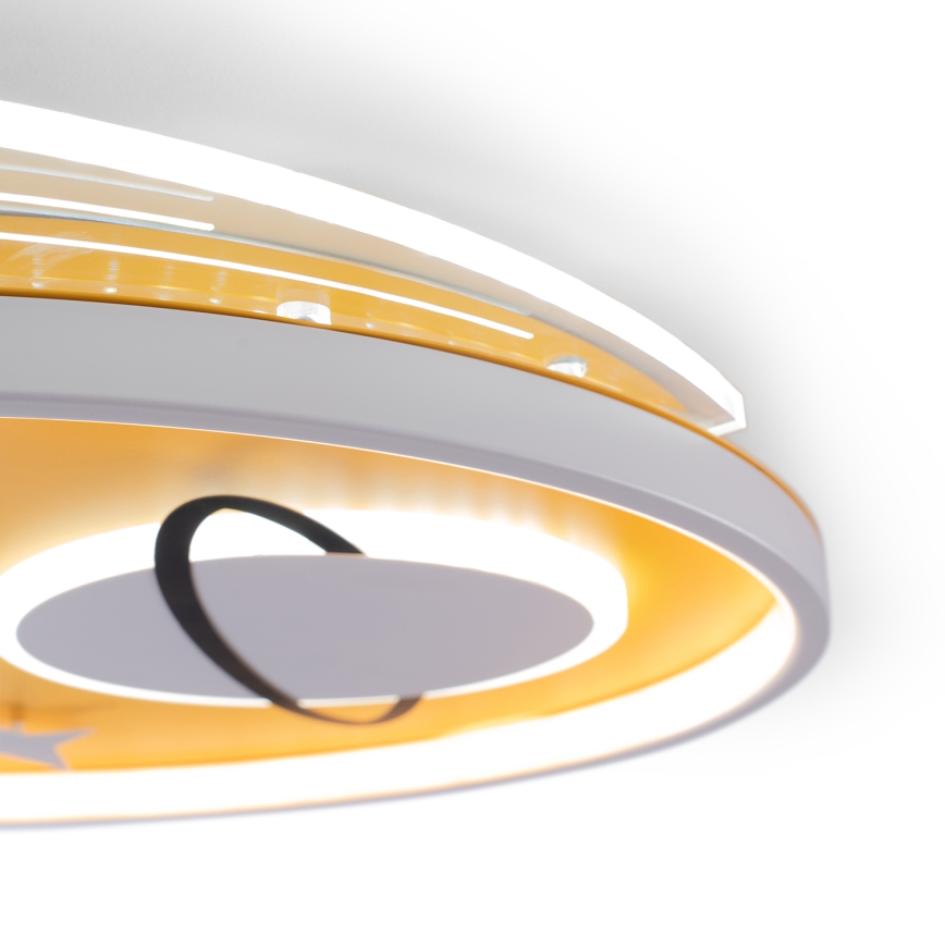 Brilagi -LED Detské stropné svietidlo STARSHIP LED/64W/230V 3000/4500K žltá