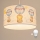 Brilagi - LED detský luster na lanku BOBO 1xE27/60W/230V pr. 35 cm biela/so zvieratkami