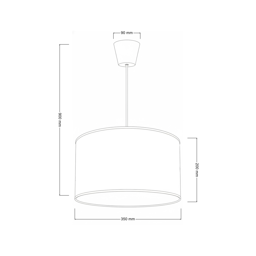 Brilagi - LED Detský luster na lanku BOBO 1xE27/60W/230V pr. 35 cm biela/zajačiky
