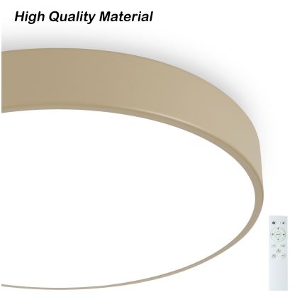 Brilagi - LED Stmievateľná stropná lampa POOL SMART LED/60W/230V 50 cm Wi-Fi Tuya béžová + Diaľkové ovládanie