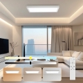 Brilagi - LED Dimmovateľné stropné svietidlo FRAME SMART LED/30W/230V 30x60 cm 3000-6000K IP44 biela + diaľkové ovládanie