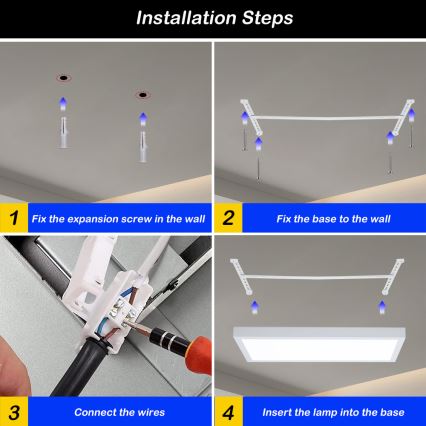 Brilagi - LED Dimmovateľné stropné svietidlo FRAME SMART LED/30W/230V 30x60 cm 3000-6000K IP44 biela + diaľkové ovládanie