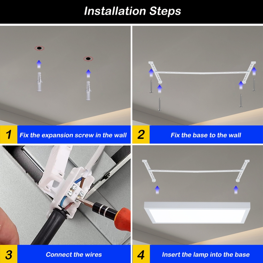 Brilagi - LED Dimmovateľné stropné svietidlo FRAME SMART LED/30W/230V 30x60 cm 3000-6000K IP44 biela + diaľkové ovládanie
