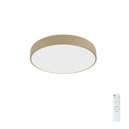 Brilagi - LED stmievateľná stropná lampa POOL LED/36W/230V 3000-6000K priemer 30 cm béžová + diaľkové ovládanie