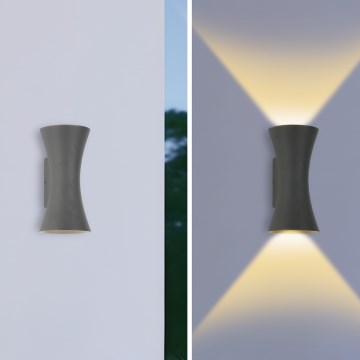 Brilagi - LED Exteriérové nástenné osvetlenie BICON LED/10W/230V antracit IP44