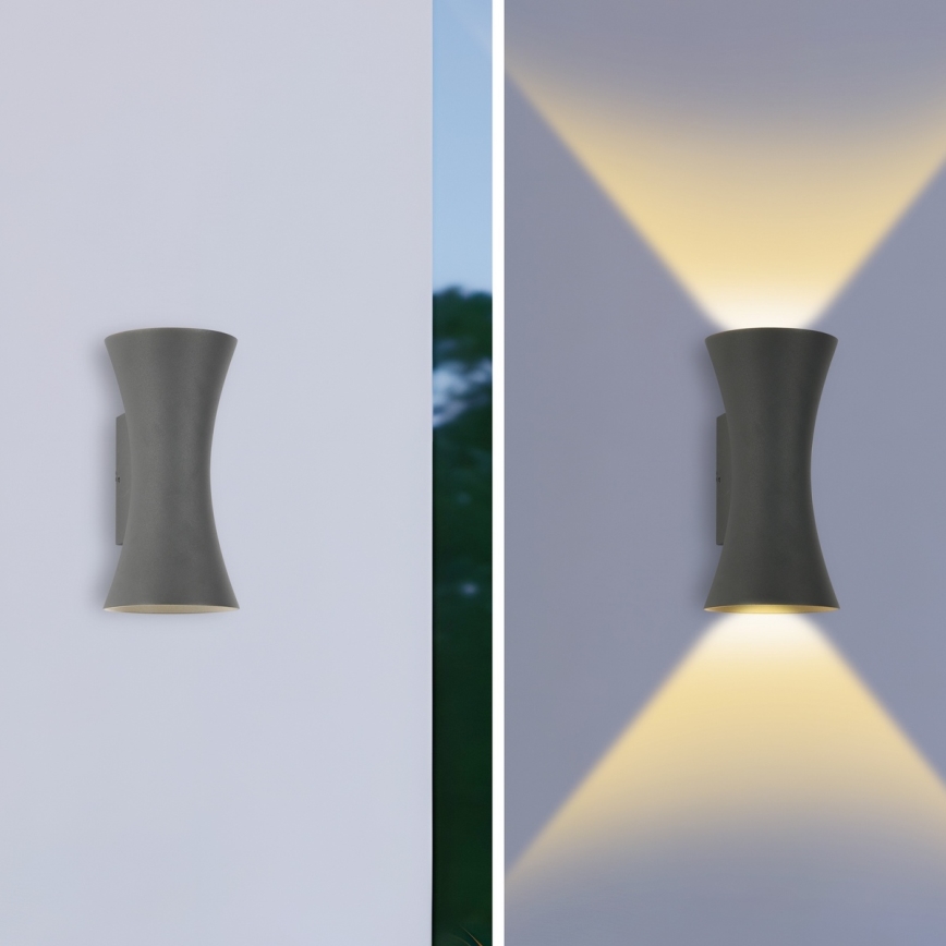 Brilagi - LED Exteriérové nástenné osvetlenie BICON LED/10W/230V antracit IP44