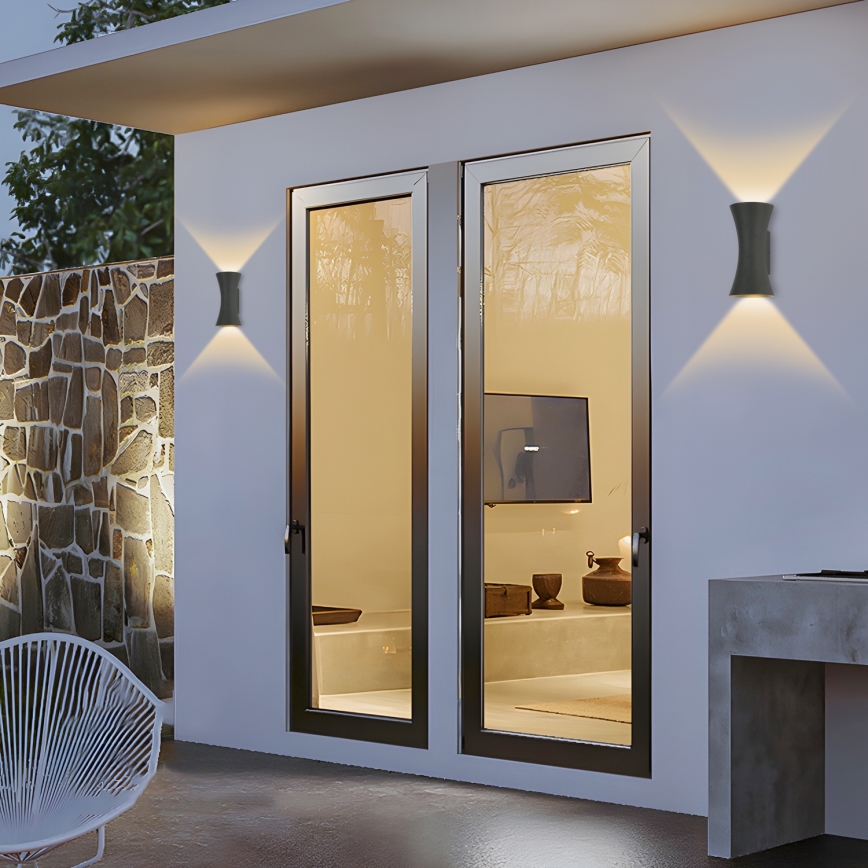 Brilagi - LED Exteriérové nástenné osvetlenie BICON LED/10W/230V antracit IP44