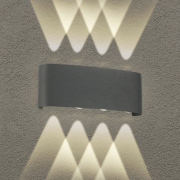 Brilagi - LED Exteriérové nástenné osvetlenie FLAREBOX LED/8W/230V antracit IP65
