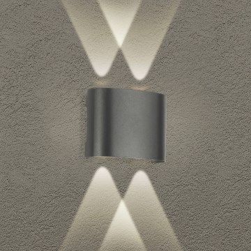 Brilagi - LED Externá nástenná lampa FLAREBOX LED/4W/230V antracit IP65