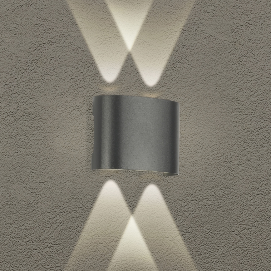 Brilagi - LED Externá nástenná lampa FLAREBOX LED/4W/230V antracit IP65